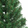 vidaXL Sapin de No&euml;l artificiel pr&eacute;-&eacute;clair&eacute; Vert 210 cm PVC