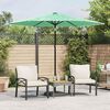 vidaXL Parasol de jardin avec m&acirc;t en acier vert 268x268x226 cm