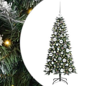 vidaXL Sapin de No&euml;l artificiel Vert 120 cm PVC, plastique et acier