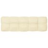 vidaXL Coussins de canapé palette lot de 7 Crème
