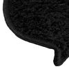 vidaXL Tapis d'escalier 10 pi&egrave;ces 65 x 21 x 4 cm Noir Demi-rond Grand