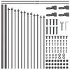 vidaXL Clôture de jardin 3 pcs Gris 170 x 140 cm