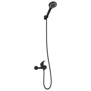 vidaXL Ensemble de Douche Noir G 1 / 2 pouces