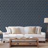 DUTCH WALLCOVERINGS Papier peint Geometric Bleu et dor&eacute;