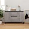 vidaXL Buffet Sonoma gris 102x35x70 cm Bois d'ing&eacute;nierie