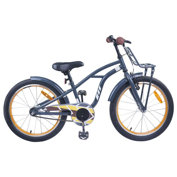 vidaXL V&eacute;lo pour Enfants 18 Pouces pour les 5-7 ans Gris fonc&eacute;