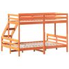 vidaXL Lit superpos&eacute; sans matelas 90x200/140x200 cm bois massif