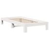 vidaXL Cadre de lit sans matelas blanc 100x200 cm bois de pin massif