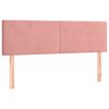 vidaXL Sommier &agrave; lattes de lit avec matelas Rose 140x190 cm Velours
