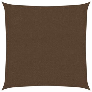 vidaXL Voile d'ombrage 160 g/m&sup2; Marron 3x3 m PEHD