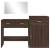 vidaXL Ensemble de coiffeuse 3 pcs ch&ecirc;ne marron bois d'ing&eacute;nierie