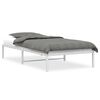 vidaXL Cadre de lit en m&eacute;tal sans matelas blanc 107x203 cm