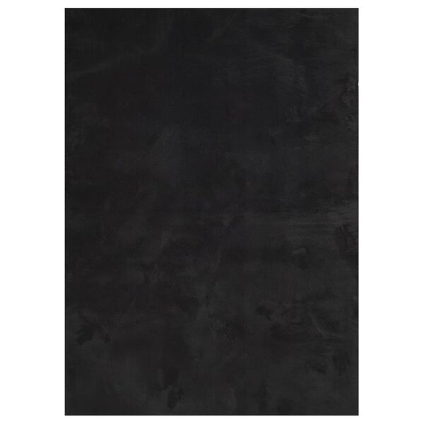 vidaXL Tapis HUARTE &agrave; poils courts doux et lavable noir 160x230 cm