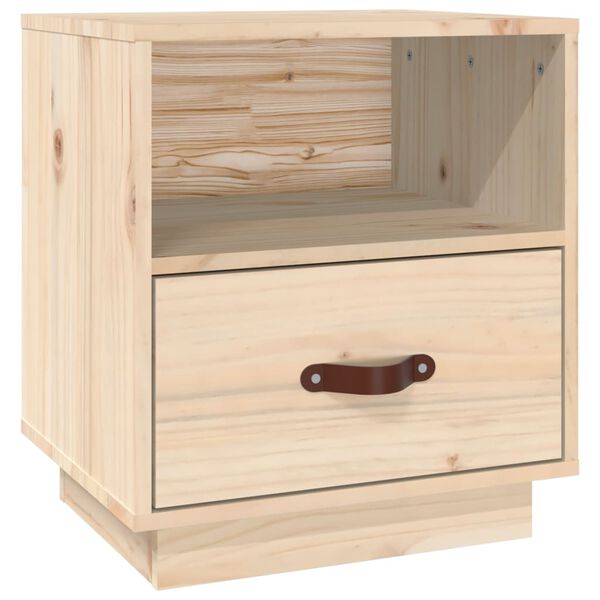 vidaXL Table de chevet 40x34x45 cm Bois de pin solide