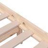 vidaXL Cadre de lit sans matelas bois massif 120x200 cm