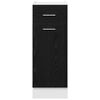 vidaXL Armoire suspendue avec tiroir Ch&ecirc;ne noir 30 x 46 x 81,5 cm