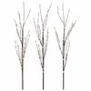vidaXL Branche de cuivre LED de d&eacute;coration de No&euml;l 3 pc Marron 62 cm