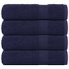 vidaXL Serviettes de bain FROGN 4 pcs bleu marine 100x150 cm 360 g/m&sup2;