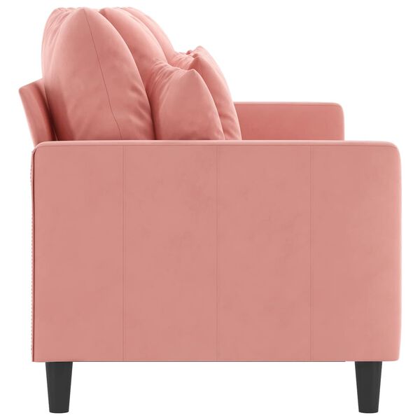 vidaXL Canap&eacute; &agrave; 3 places Rose 180 cm Velours