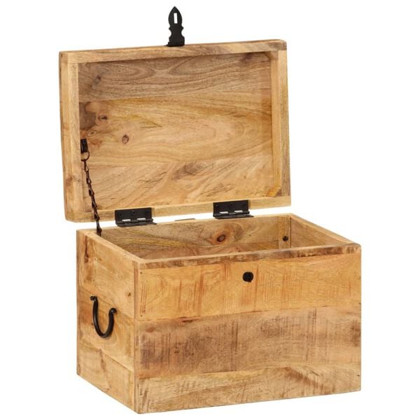 vidaXL Boîte de rangement 39x28x31 cm Bois massif d'acacia