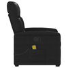vidaXL Fauteuil inclinable de massage noir tissu microfibre