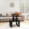 vidaXL Table d'appoint Noir 50x50x35 cm Bois d’ingénierie