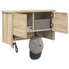 vidaXL Porte-manteau mural avec étagère Chêne sonoma 50 x 20 x 30 cm