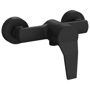 vidaXL Robinet de Douche Mixer Noir G 1 / 2 pouces Laiton