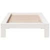 vidaXL Cadre de lit sans matelas blanc 90x200 cm bois de pin massif
