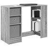 vidaXL Bureau Gris Sonoma 100 x 40 x 75 cm Bois d'ing&eacute;nierie