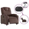 vidaXL Fauteuil de massage inclinable &eacute;lectrique marron similicuir