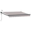 vidaXL Auvent r&eacute;tractable &eacute;lectrique Gris clair 3,5 x 2,5 m