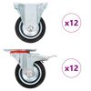 vidaXL 24 pcs Roulettes 75 mm
