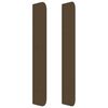 vidaXL T&ecirc;te de lit &agrave; LED Marron fonc&eacute; 103x16x118/128 cm Tissu