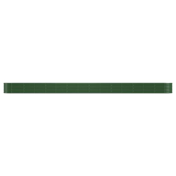 vidaXL Lit surélevé de jardin Acier galvanisé 620x80x36 cm Vert