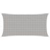 vidaXL Voile d'ombre Gris clair et blanc 2,5 x 6 m HDPE