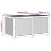 vidaXL Boîte de rangement de jardin 150x80x75 cm Bois d'acacia solide
