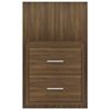 vidaXL Tables de chevet murales 2 pcs Ch&ecirc;ne marron