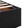 VidaXL Cadre de lit ottoman avec matelas noir 180x200 cm similicuir