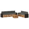 vidaXL Ensembles de canap&eacute;s 8 pc Bois d'Acacia Massif