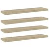 vidaXL Panneau de biblioth&egrave;que 4 pcs ch&ecirc;ne sonoma bois d&rsquo;ing&eacute;nierie