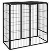 vidaXL Parc pour chien 6 panneaux Noir 50x100cm Acier enduit de poudre