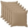 vidaXL Housse de coussin 6 pc HOUTEN Taupe 30 x 30 cm Polyester