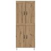 vidaXL Haut Armoire Ch&ecirc;ne artisanal 69,5 x 34 x 180 cm