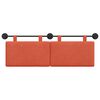 vidaXL T&ecirc;te de lit suspendue Uni Rouge orange 150 x 55 x 5 cm