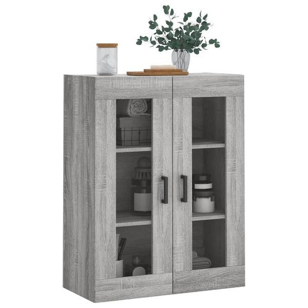 vidaXL Armoire murale sonoma gris 69,5x34x90 cm
