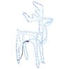vidaXL Renne de No&euml;l Blanc froid 76x42x87 cm