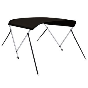 vidaXL Auvent bimini &agrave; 2 arceaux noir 180x130x110 cm