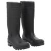 vidaXL Bottes de pluie noir taille 39 PVC