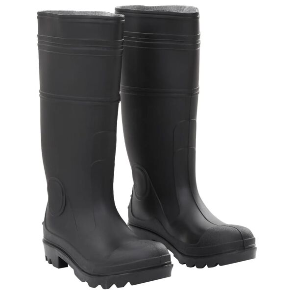 vidaXL Bottes de pluie noir taille 39 PVC